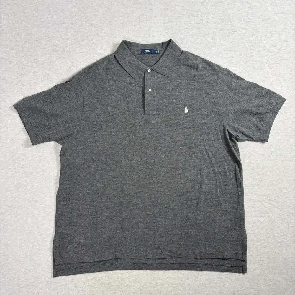 Polo Ralph Lauren Men's Gray Short Sleeve Polo Shirt Size 2XB Big